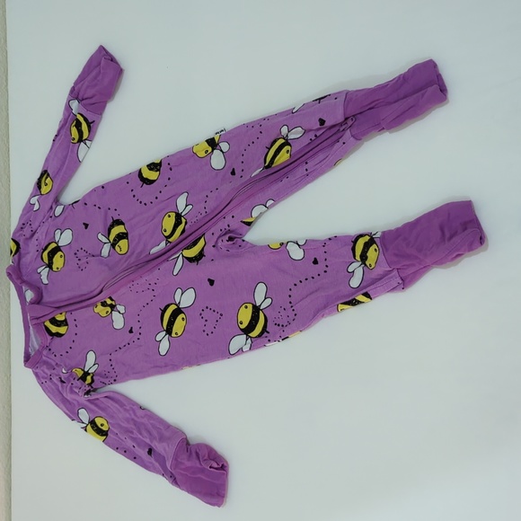 Little Sleepies Other - Little Sleepies purple bees 0-3mo zippy